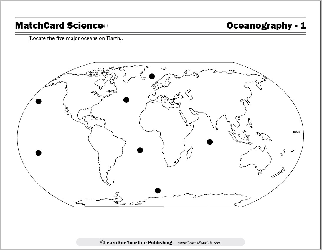 Map of the Oceans