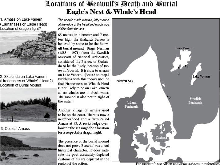 Beowulf's Burial Mound - two locations