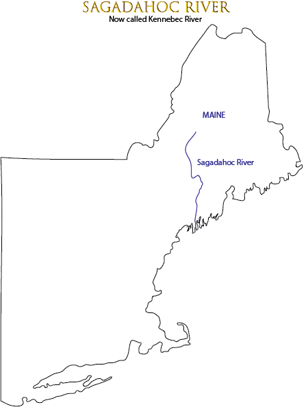 Location of Sagadahoc River