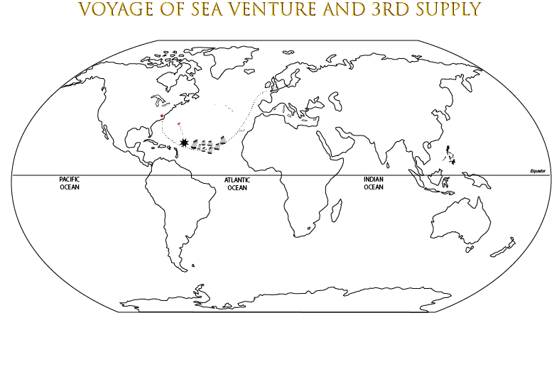 Map of Powhatan 1612 Virginia