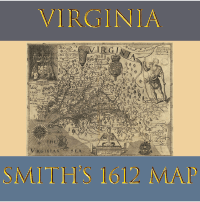 John Smith's 1612 Map of Virginia