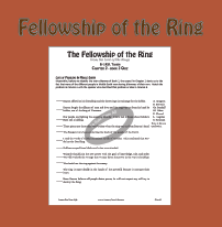 The Fellowship of the Ring Quizzes - Books 1-2, Chapters 1-12 with Answer  Key
