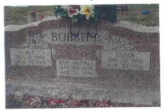 Grave of Alfonzo and Esper Bobbitt