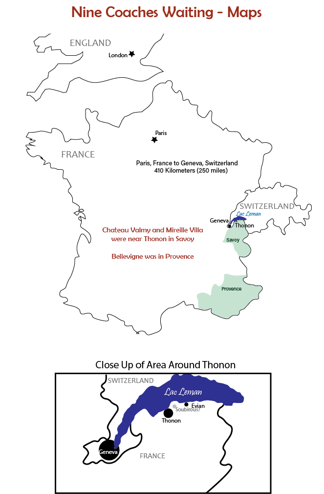 Nine Coaches Waiting Map