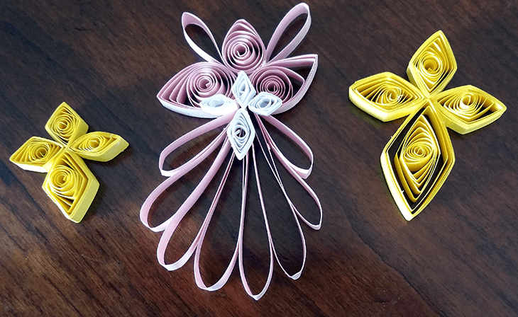 Quilled Angel and Star