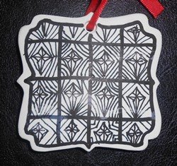 Zentangle Christmas Tree Ornament